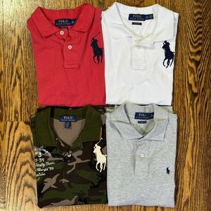Ralph Lauren Sz. Medium Boy’s Short Sleeve Polo Bundle 4 Pcs.
